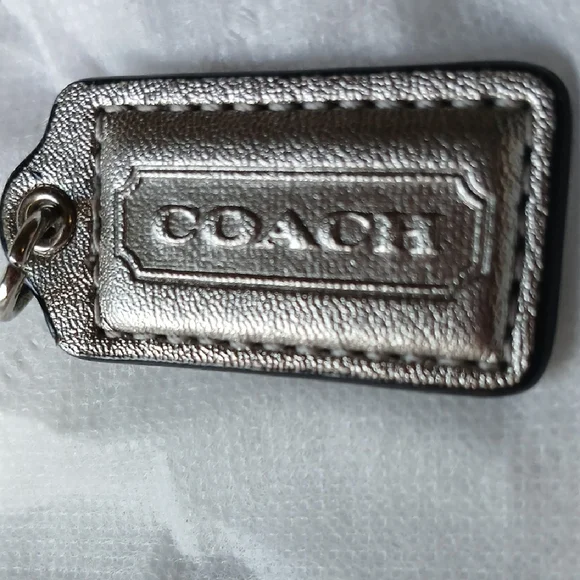 Coach Metallic Silver Keychain - Picture 5 of 5